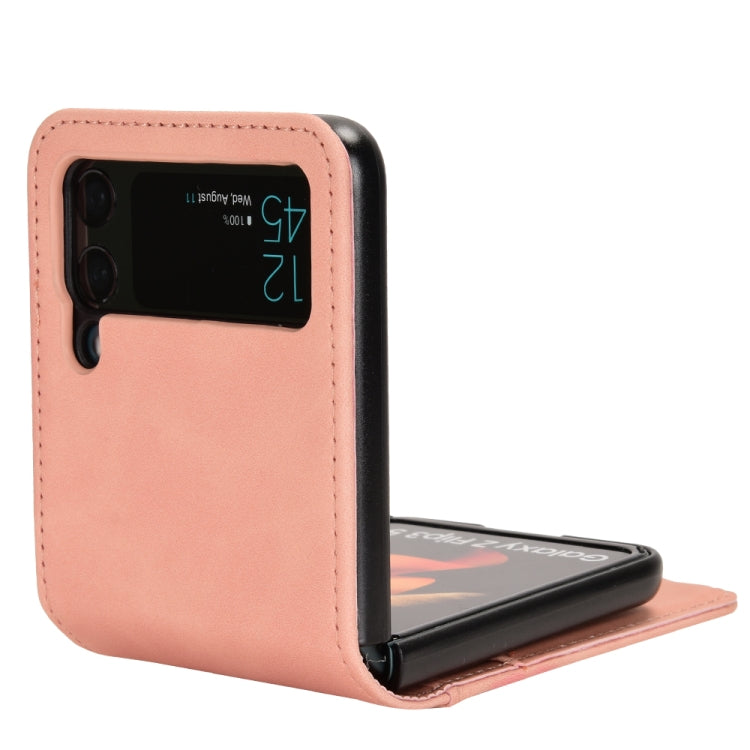 Skin-feeling Half-split External Card Slot Folding Phone Case