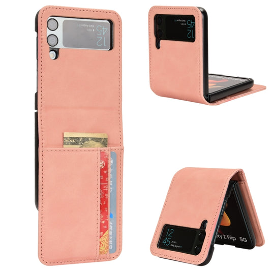 Skin-feeling Half-split External Card Slot Folding Phone Case