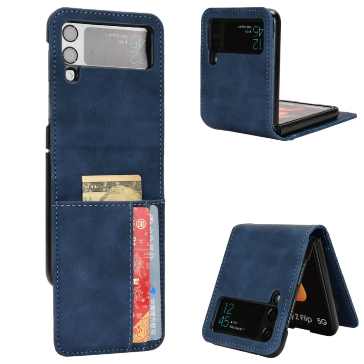 Skin-feeling Half-split External Card Slot Folding Phone Case