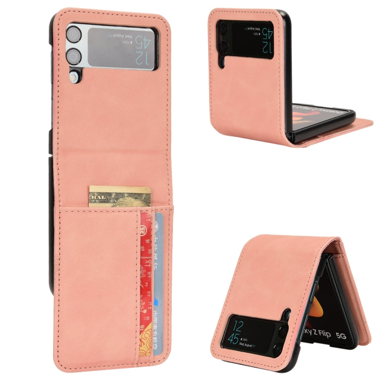 Skin-feeling Half-split External Card Slot Folding Phone Case