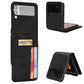 Skin-feeling Half-split External Card Slot Folding Phone Case