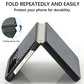 Carbon Fiber Texture Leather Folded Phone Case, For Samsung Galaxy Z Flip4, For Samsung Galaxy Z Flip3 5G
