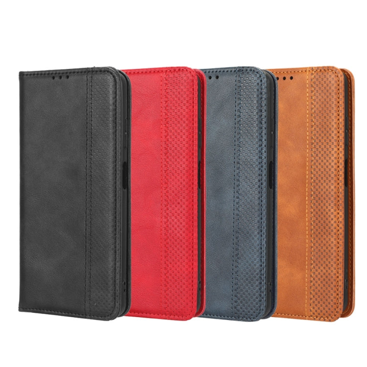 Magnetic Buckle Retro Texture Leather Phone Case