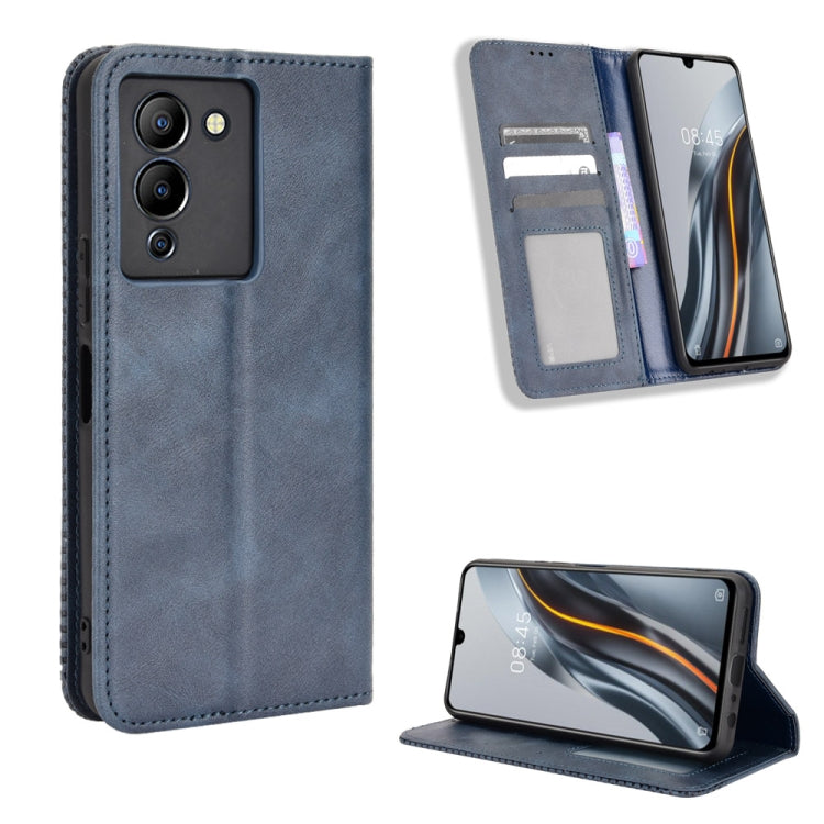 Magnetic Buckle Retro Texture Leather Phone Case