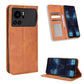 Magnetic Buckle Retro Texture Leather Phone Case