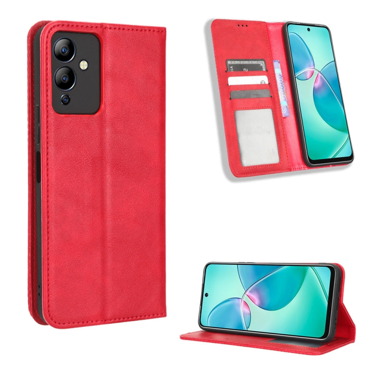 Magnetic Buckle Retro Texture Leather Phone Case