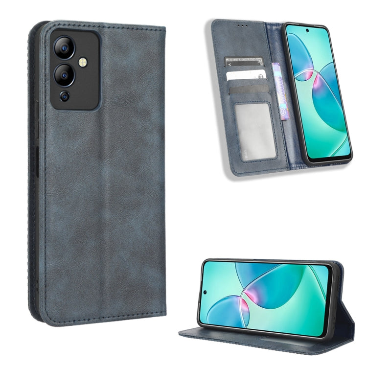 Magnetic Buckle Retro Texture Leather Phone Case