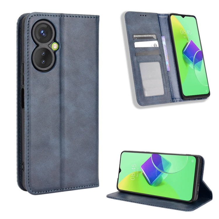 Magnetic Buckle Retro Texture Leather Phone Case