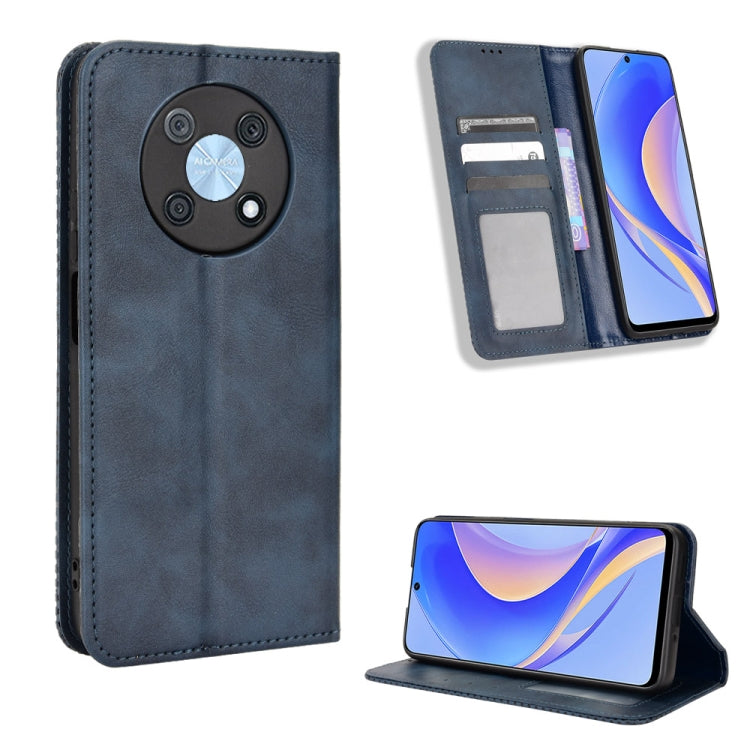 Magnetic Buckle Retro Texture Leather Phone Case