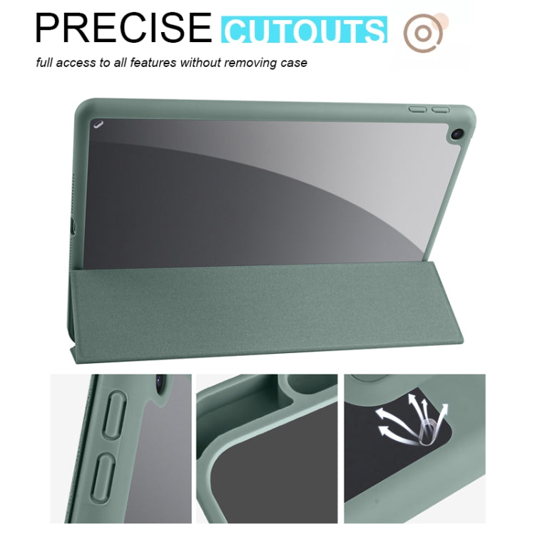 Acrylic 3-folding Smart Leather Tablet Case, For iPad 9.7 2018/2017, For iPad 10.2 2021/2020/2019, For iPad  Air 2022/2020/Pro 11 2021/2020/2018, For iPad Air 13 2024 / Pro 12.9 2022 / 2021/2020/2018, For Samsung Galaxy Tab S6 Lite 2020/2022