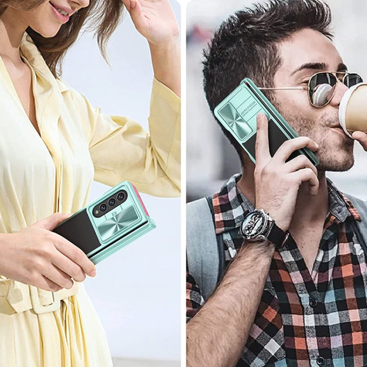 360 Full Body Sliding Camshield Phone Case, For Samsung Galaxy Z Fold4, For Samsung Galaxy Z Flip4