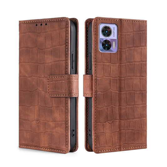 Skin Feel Crocodile Magnetic Clasp Leather Phone Case