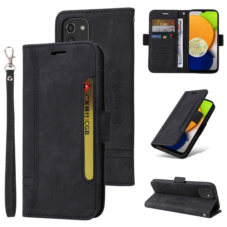 BETOPNICE Dual-side Buckle Leather Phone Case, For Samsung Galaxy A03 164mm, For Samsung Galaxy A03s 166mm, For Samsung Galaxy A03 166mm, For Samsung Galaxy A12 5G / 4G, For Samsung Galaxy A13 4G, For Samsung Galaxy A22 4G EU Version�������������������...