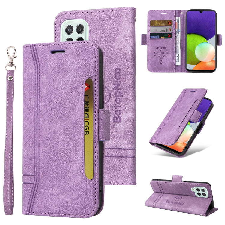 BETOPNICE Dual-side Buckle Leather Phone Case, For Samsung Galaxy A03 164mm, For Samsung Galaxy A03s 166mm, For Samsung Galaxy A03 166mm, For Samsung Galaxy A12 5G / 4G, For Samsung Galaxy A13 4G, For Samsung Galaxy A22 4G EU Version�������������������...