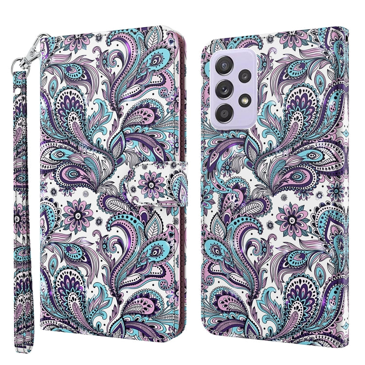 3D Painting Pattern TPU + PU Leather Phone Case
