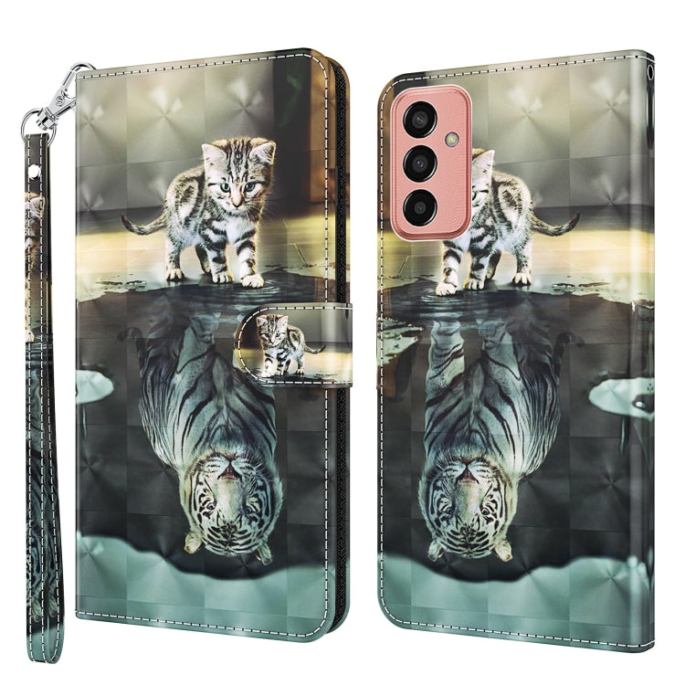3D Painting Pattern TPU + PU Leather Phone Case