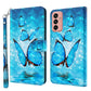 3D Painting Pattern TPU + PU Leather Phone Case