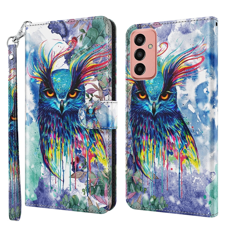3D Painting Pattern TPU + PU Leather Phone Case