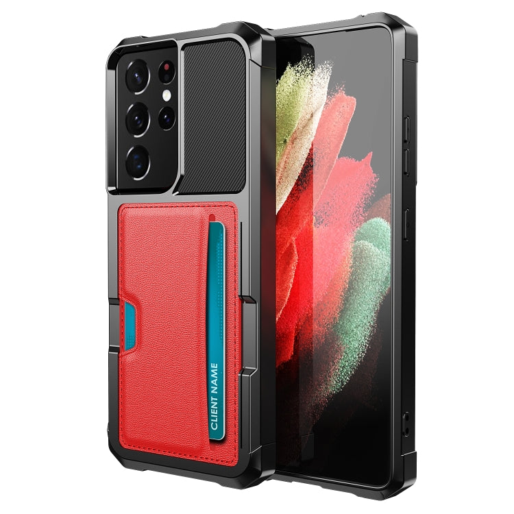 ZM02 Card Slot Holder Phone Case, For Samsung Galaxy S22 5G, For Samsung Galaxy S22+ 5G, For Samsung Galaxy S22 Ultra 5G, For Samsung Galaxy S21 5G, For Samsung Galaxy S21 FE 5G, For Samsung Galaxy S21+ 5G, For Samsung Galaxy S21 Ultra 5G��������������...