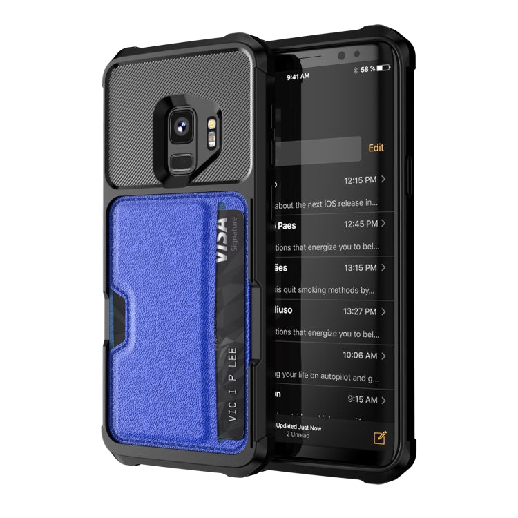 ZM02 Card Slot Holder Phone Case, For Samsung Galaxy S10e, For Samsung Galaxy Note10, For Samsung Galaxy Note10+, For Samsung Galaxy Note9, For Samsung Galaxy S9, For Samsung Galaxy S9+