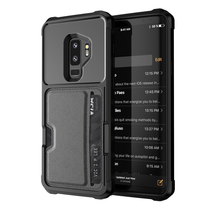ZM02 Card Slot Holder Phone Case, For Samsung Galaxy S10e, For Samsung Galaxy Note10, For Samsung Galaxy Note10+, For Samsung Galaxy Note9, For Samsung Galaxy S9, For Samsung Galaxy S9+