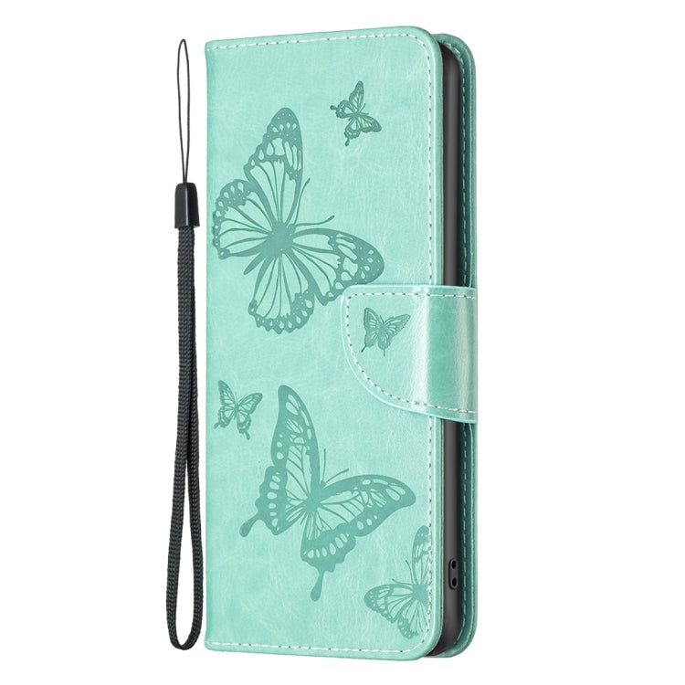 Two Butterflies Embossing Leather Phone Case, For vivo Y35/Y22, For Xiaomi Redmi A1/A1+, For Samsung Galaxy A04 4G, For Samsung Galaxy A23e 5G
