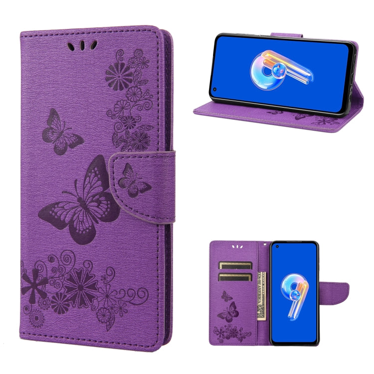 Butterfly Embossed Horizontal Flip Leather Phone Case, For Motorola Moto G42, For OnePlus 10T, For Samsung Galaxy A04, For Asus Zenfone 9