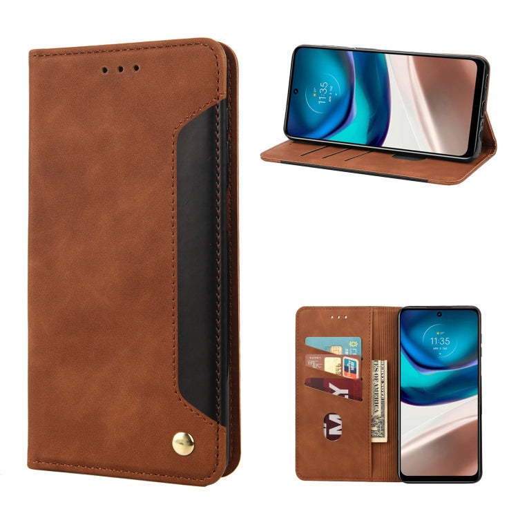 Skin Feel Splicing Leather Phone Case, For Motorola Moto G42, For OnePlus 10T, For Samsung Galaxy A04, For Asus Zenfone 9