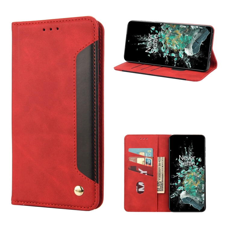 Skin Feel Splicing Leather Phone Case, For Motorola Moto G42, For OnePlus 10T, For Samsung Galaxy A04, For Asus Zenfone 9