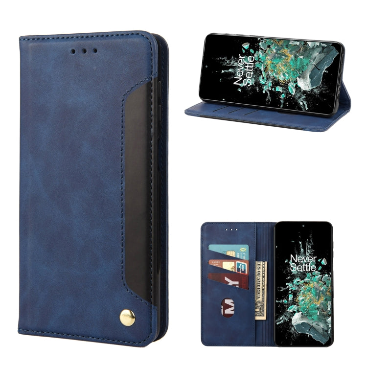 Skin Feel Splicing Leather Phone Case, For Motorola Moto G42, For OnePlus 10T, For Samsung Galaxy A04, For Asus Zenfone 9