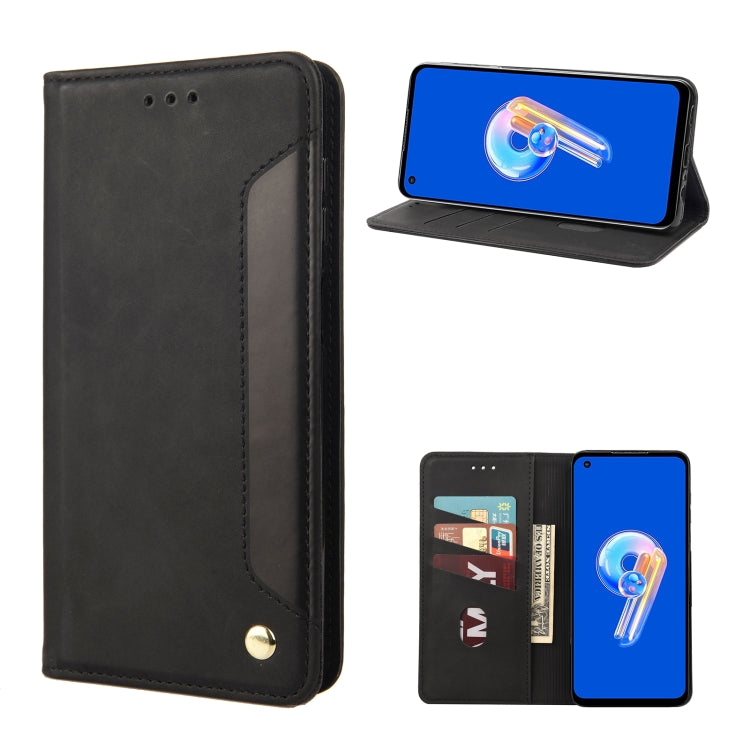 Skin Feel Splicing Leather Phone Case, For Motorola Moto G42, For OnePlus 10T, For Samsung Galaxy A04, For Asus Zenfone 9