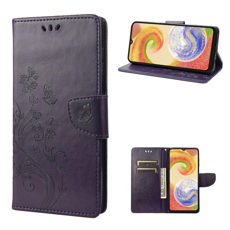 Butterfly Flower Pattern Flip Leather Phone Case, For Motorola Moto G42, For OnePlus 10T, For Samsung Galaxy A04, For Asus Zenfone 9