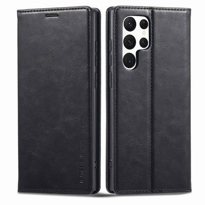 LC.IMEEKE RFID Anti-theft Leather Phone Case, For Samsung Galaxy S22 Ultra 5G
