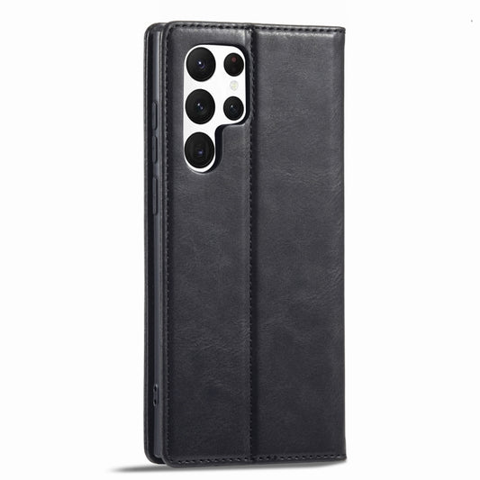 LC.IMEEKE RFID Anti-theft Leather Phone Case, For Samsung Galaxy S22 Ultra 5G