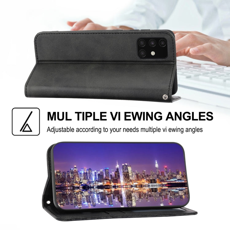 Cubic Grid Calf Texture Magnetic Closure Leather Phone Case, For Samsung Galaxy A51 4G, For Samsung Galaxy A71 4G, For Samsung Galaxy A32 4G, For Samsung Galaxy A32 5G, For Samsung Galaxy A52 4G / 5G, For Samsung Galaxy A72 4G / 5G���������������������...