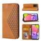 Cubic Grid Calf Texture Magnetic Closure Leather Phone Case, For Samsung Galaxy A22 5G JP Version, For Samsung Galaxy A03s 166mm, For Samsung Galaxy A03s 165.8mm, For Samsung Galaxy A13 4G / 5G, For Samsung Galaxy A53 5G, For Samsung Galaxy A73 5G