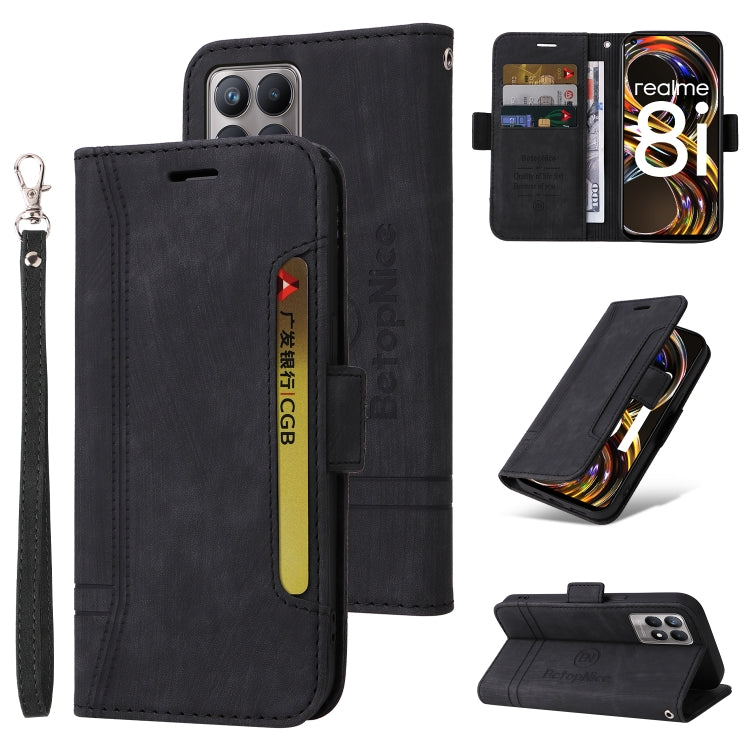 BETOPNICE Dual-side Buckle Leather Phone Case, For Realme 9i 5G, For Realme 8i, For vivo Y77 5G Global, For vivo Y02s / Y16 4G, For vivo Y75 4G / V23e 4G/5G, For vivo Y35 4G / Y22s / Y22, For vivo V25 / V25e 4G Global