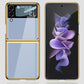 GKK Integrated Electroplating Painted Glass Phone Case, For Samsung Galaxy Z Flip4