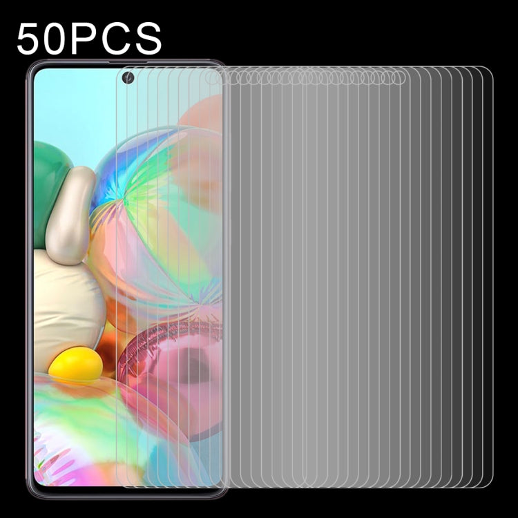 50 PCS 0.26mm 9H Surface Hardness 2.5D Explosion-proof Tempered Glass Non-full Screen Film For Samsumg Galaxy F55 / M55 / M54 / A71 / F54, For Galaxy A11 (50 PCS), For Galaxy A21 (50 PCS), For Galaxy A51 (50 PCS)����������������������������������������...