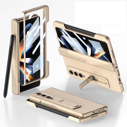 GKK Integrated Magnetic Folding Phone Case with Pen Slot, For Samsung Galaxy Z Fold4
