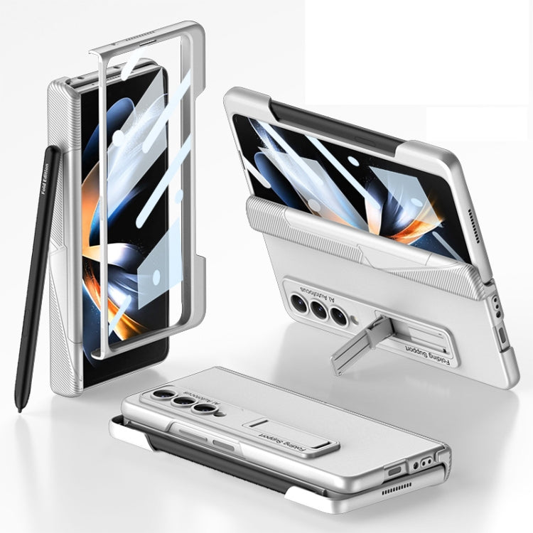 GKK Integrated Magnetic Folding Phone Case with Pen Slot, For Samsung Galaxy Z Fold4