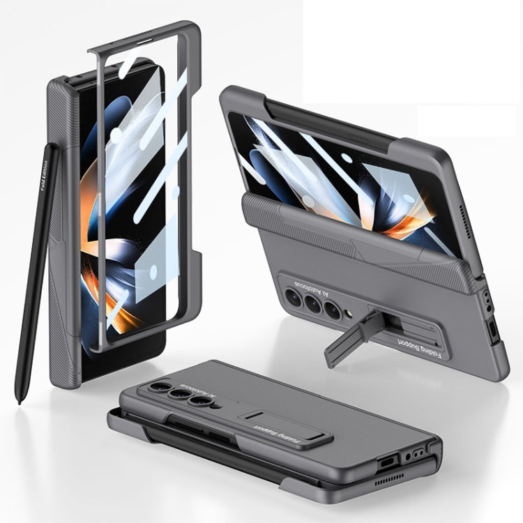 GKK Integrated Magnetic Folding Phone Case with Pen Slot, For Samsung Galaxy Z Fold4