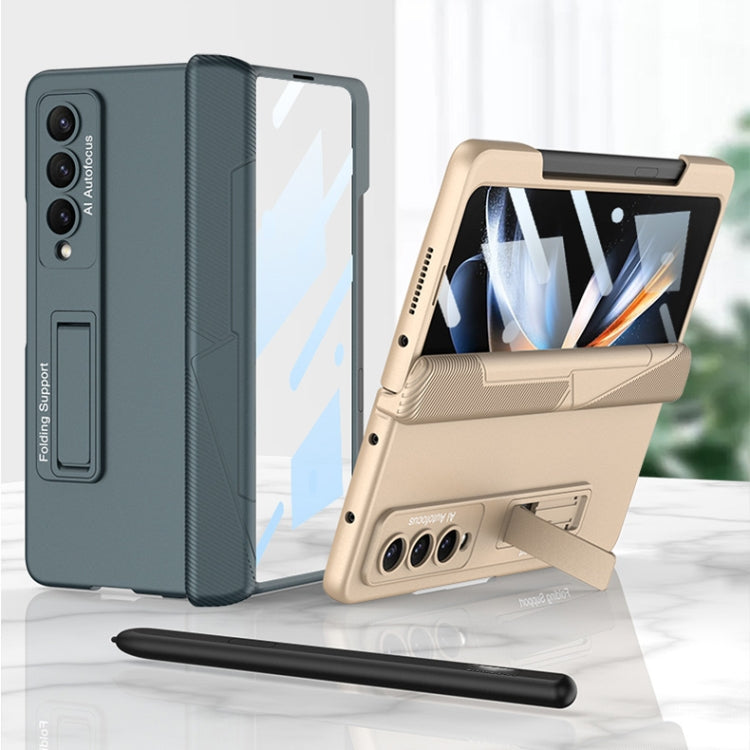 GKK Integrated Magnetic Folding Phone Case with Pen Slot, For Samsung Galaxy Z Fold4