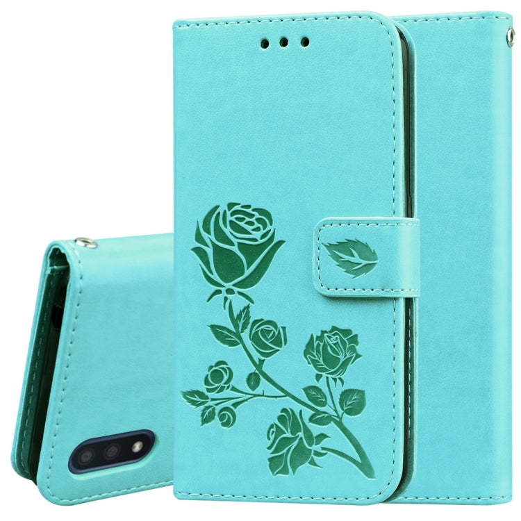 Rose Embossed Horizontal Flip PU Leather Case with Holder & Card Slots & Wallet