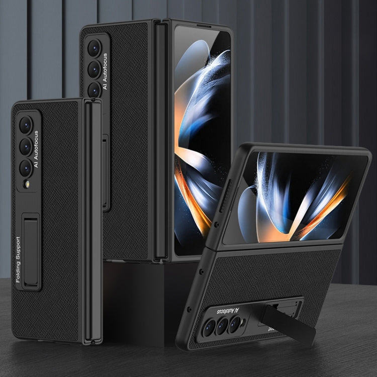 GKK Ultra-thin Plain Leather Full Phone Case with Stand, For Samsung Galaxy Z Fold4