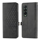Cubic Grid Calf Texture Leather Phone Case, For Samsung Galaxy Z Fold4, For Samsung Galaxy Z Fold3 5G, For Samsung Galaxy Z Flip4, For Samsung Galaxy Z Flip3 5G
