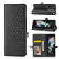 Cubic Grid Calf Texture Leather Phone Case, For Samsung Galaxy Z Fold4, For Samsung Galaxy Z Fold3 5G, For Samsung Galaxy Z Flip4, For Samsung Galaxy Z Flip3 5G