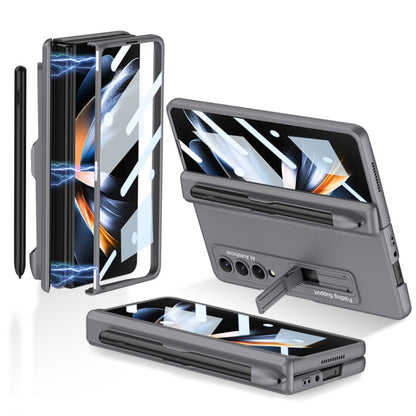 GKK Magnetic Hinge Flip Phone Case with Holder & Pen Slot, For Samsung Galaxy Z Fold4