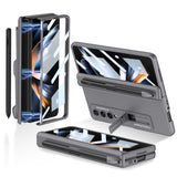 GKK Magnetic Hinge Flip Phone Case with Holder & Pen Slot, For Samsung Galaxy Z Fold4