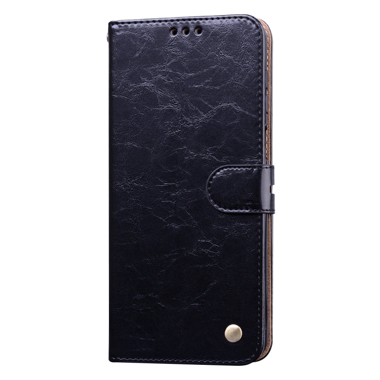 Business Style Oil Wax Texture Horizontal Flip Leather Case, with Holder & Card Slots & Wallet